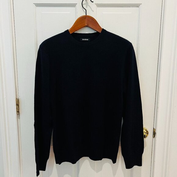 Naadam The Original Cashmere Sweater Navy Men's Size L Crew Neck NWOT's - Picture 1 of 16